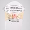 2pcs Vintage Satin Chair Sashes Band Multicolor Chair Back Flower Durable Chair Bow Tie  Birthday