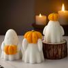 3D Halloween Pumpkin Spooky Silicone Mold Halloween DIY Candle Making Supplies Ghost Aroma Candle Halloween Decor Prop Accessory
