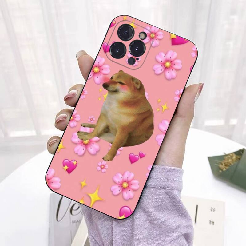 Cheems Doge Phone Case for iPhone 11 12 13 Mini Pro Max 8 7 6 6S Plus X 5 SE 2020 XR XS Funda Case