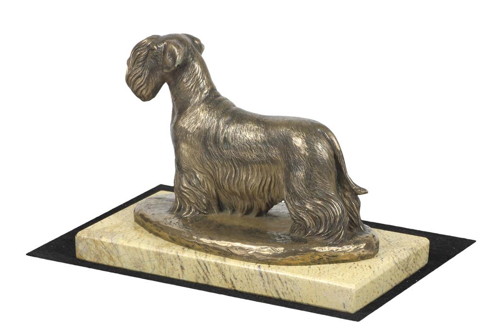 Terier Czeski, Cesky Terrier - Statuetka Psa, Figurka Sylwetki Psa, Trofeum Na Wystawę Psów Marki Art-Dog