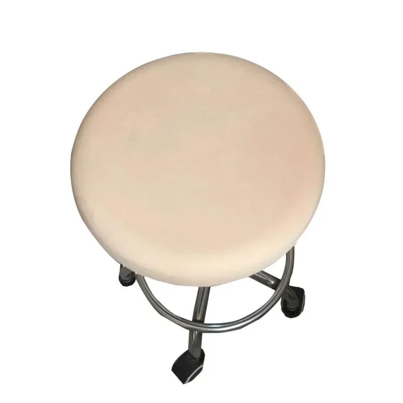 Round Chair Cover Bar Stool Elastic Seat Cover Household Protection Chair Slipcover Dining Office Chair Anti-Dirty Seat Covers