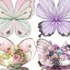 20 Stück Schmetterlings-Blumen-Geschenkpapier Premium-Verpackungsbögen für Blumensträuße für Blumengeschäft Hochzeitsfeier Dekoration Zubehör