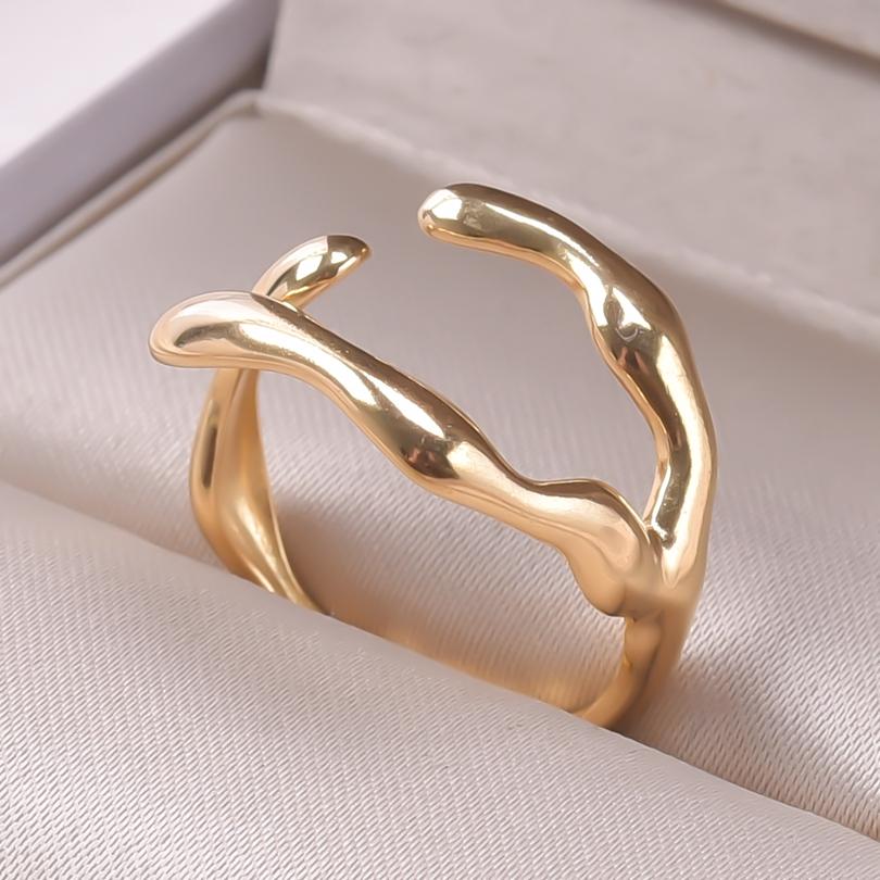 Star Evil Eye Hearts Stainless Steel Rings For Women Men Adjustable Jewelry Ring Party Bague Acier Inoxidables Anillos De Acero