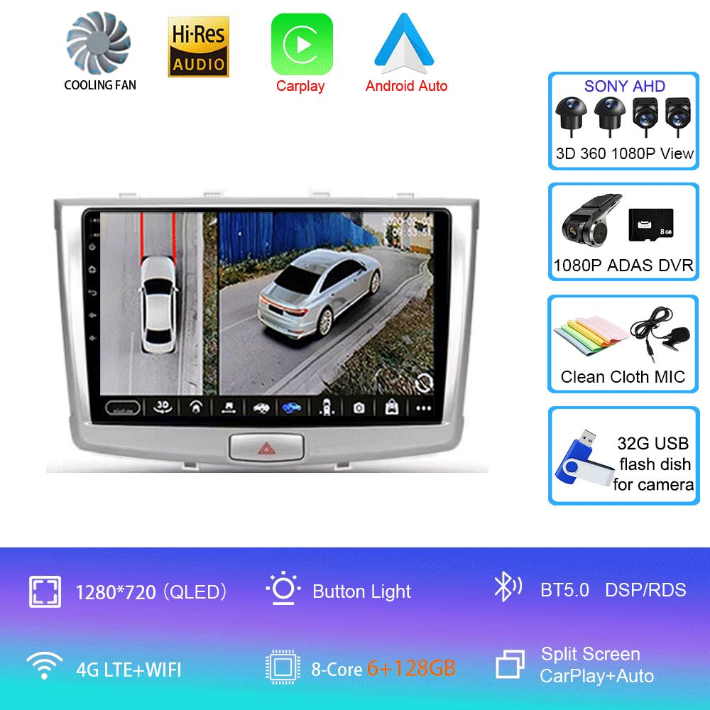 Android 14 For GREAT WALL Hover Haval H6 2016 - 2018 Car Radio Multimedia Video Player Navigation Stereo GPS