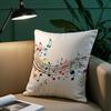 Musical Staff Pillow Case Plush Fabric Soft Pillowcase Double Sided Print Sofa Cushion Cover Throw