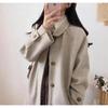 Women's Plus Size Mid-Length Wool Coat - New Korean Style for Autumn/Winter
