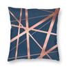 Abstract Gray Red Swirls Modern Pillow Cover Home Decorative Geometric Pattern Car Cushion Triangles Black White And Yellow