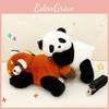 Head Bag Crooked Raccoon Panda Cute Plush Dolls Toy Children Birthday Gifts