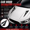 2 Bucăți Mașini Negre Auto Vehicul Tuning Priză Aer Flux Aer Capotă Ventilație Capac Ornament Capotă Accesorii Exterioare Universale
