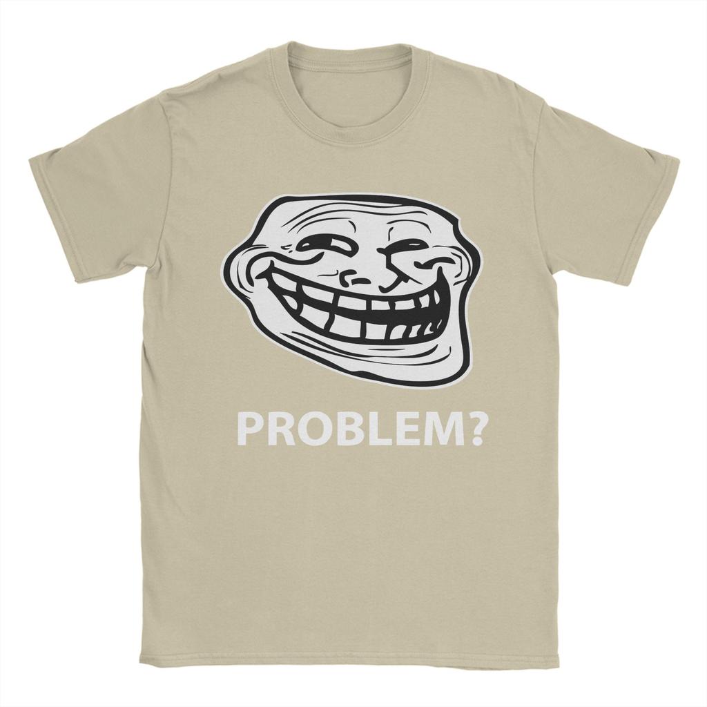 Trollface Meme Rage Comic Funny Troll Joke Internet TShirts Men Vintage 100 Cotton Tee Shirt T Shirts Gift Idea Clothing