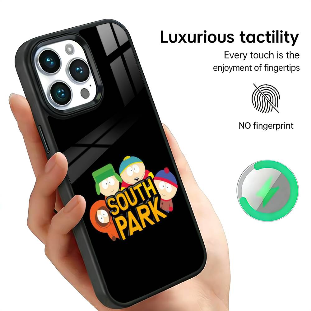 S-South P-Park Cartoon Phone Case For iPhone17,16,15,14,13,12,11 Plus,Pro Max, New Magnetic Wireless Charging
