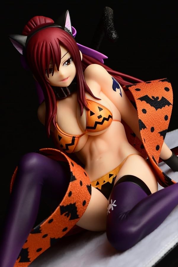 Orca Toys FAIRY TAIL Erza Scarlet Halloween Cat Scale PVC Approximately 250mm in Length Gravure_Style 1/6 Pre-painted Figure,