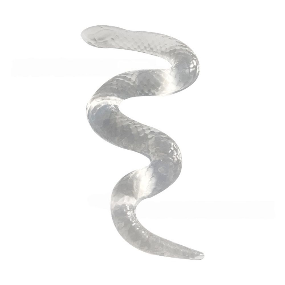 Transparent Snake Decompressing Toys Stress Relief Simulation Snake Figurine  Gift