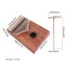 Kalimba 17 Keys Thumb Piano with Study Instruction & Tune Hammer Wood Finger Piano for Kids Adult Beginners Professional