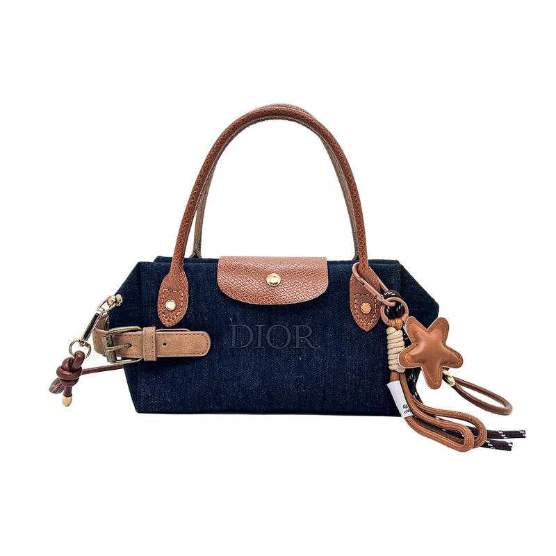 

DIOR Bag [Customized cosmetic bag] Bondi Beach, high-end, versatile and classic, trendy retro, simple and fashionable, leather pendant, adjustable синий