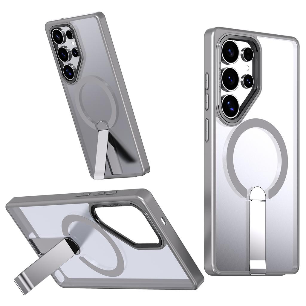 For Samsung Galaxy S23 Ultra/S22 Ultra 5G Magnetic Case Kickstand TPU + Acrylic Phone Cover