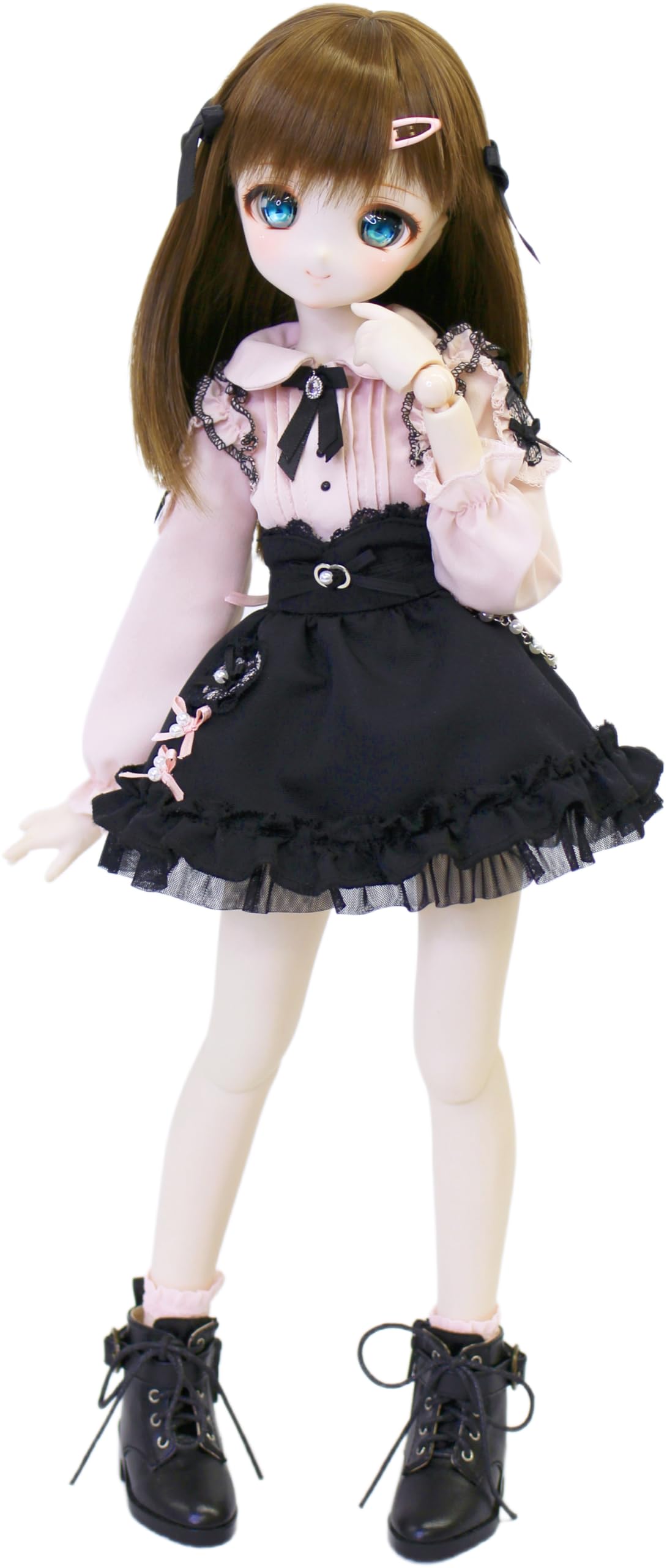 

MDD совместимая мини противопехотная мина розовый черный 40см BJD одежда для куклы [Petite Marie] 1/3 юбка, стиль, блузка, юбка, (SL бюст) кукла, [Петит Мари]