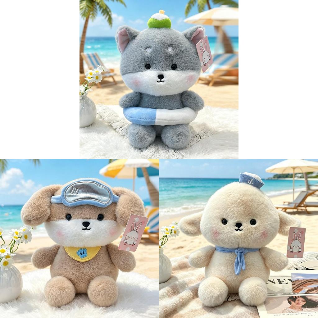 Plush Dog Collectors Edition Toy With Soft Short Pile For Kids And Gift Giving