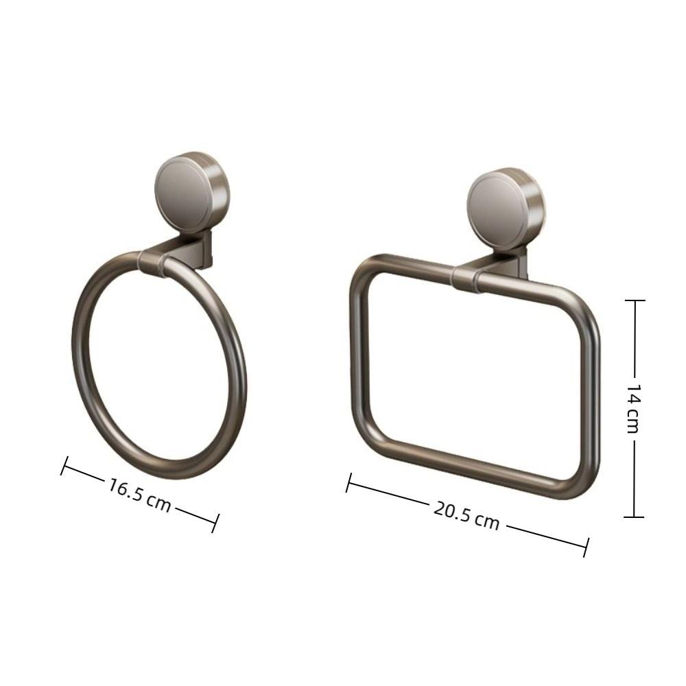 Quality No Need To Drill Bathroom Towel Ring Suction Cup Wall Hanging Kitchen Rag Rack Removable Bath Towel Holder Kitchen