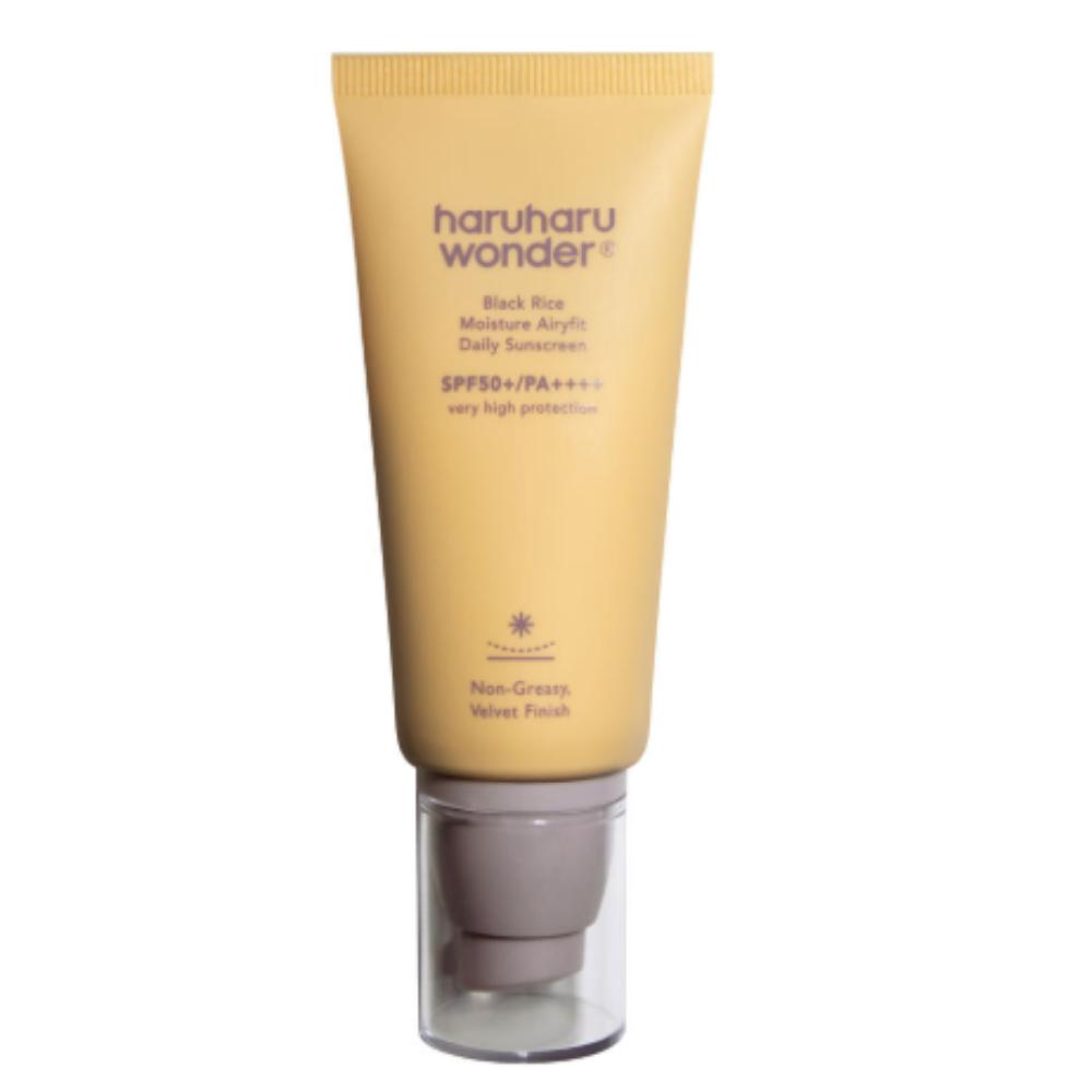 

HARUHARU WONDER Black Rice Moisture Airyfit Daily Sunscreen SPF 50+ PA++++ 50ml - No White Cast Lightweight Chemical Sunscreen