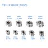 9Pcs Drill Bit Depth Stop Drilling Limit Rings Drill Bit Stop Collar Set Stop Bit Collar Set Drill Tool with Wrenches