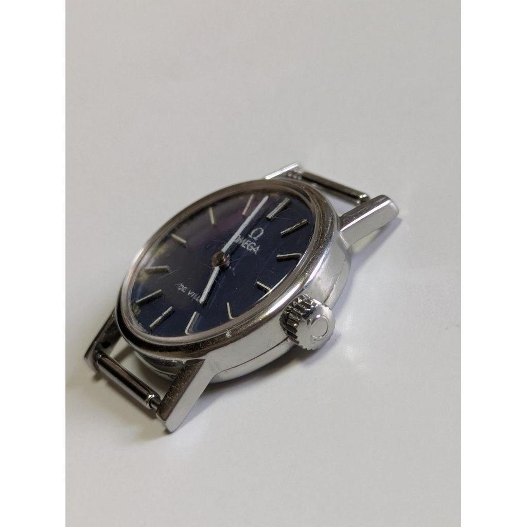 Used OMEGA De Ville Manual winding watch BlackWith belt