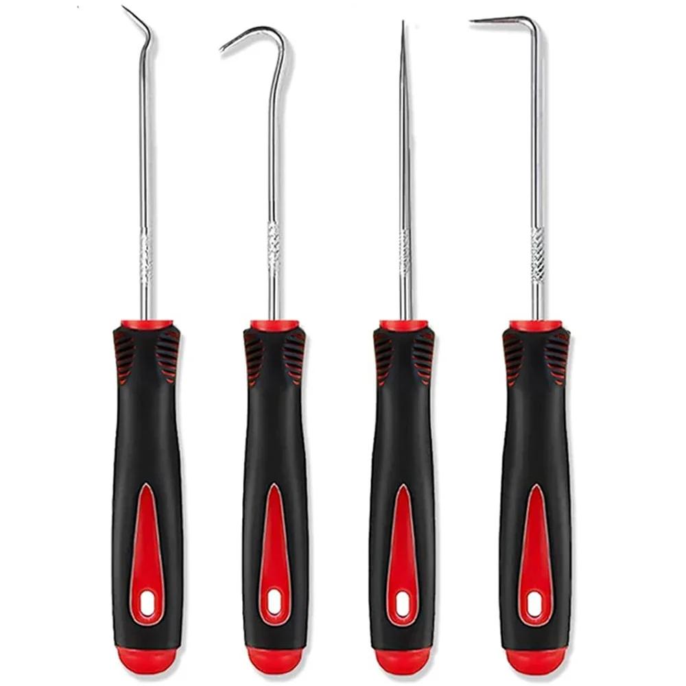 Car Auto Vehicle Oil Seal Screwdrivers Set O-Ring Seal Gasket Puller Remover Pick Hooks Tools Sealing Repair Tools 16cm 4Pc