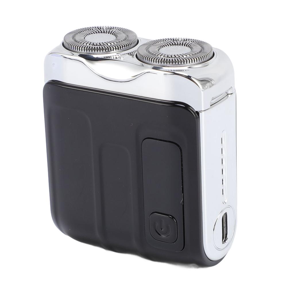 Taschenformat Elektrischer Trimmer Wiederaufladbar LED Digitalanzeige Tragbarer Mini Bartschneider Schwarz