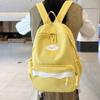 Cartoon Women's Backpack Student Large Capacity School Bag Color Block Campus Backpack