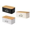 Bread Box for Kitchen Countertop Versatile Gifts Bread Bin with Bamboo Lid for Baked Goods Coffee Shop Pantry Bakery Cookies