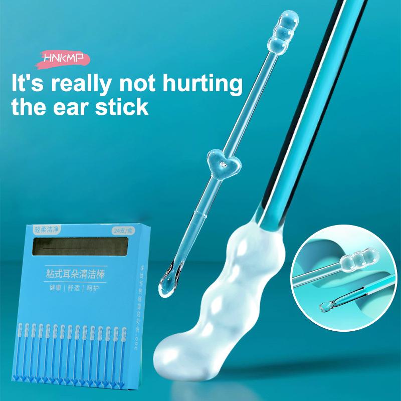 Sticky Ear Digger Tool Set Ear Wax Cleaning Spoon Ear Digging Cotton Swabs Not Hurt 1/3/5 Boxes Options Ear Cleaning Kit