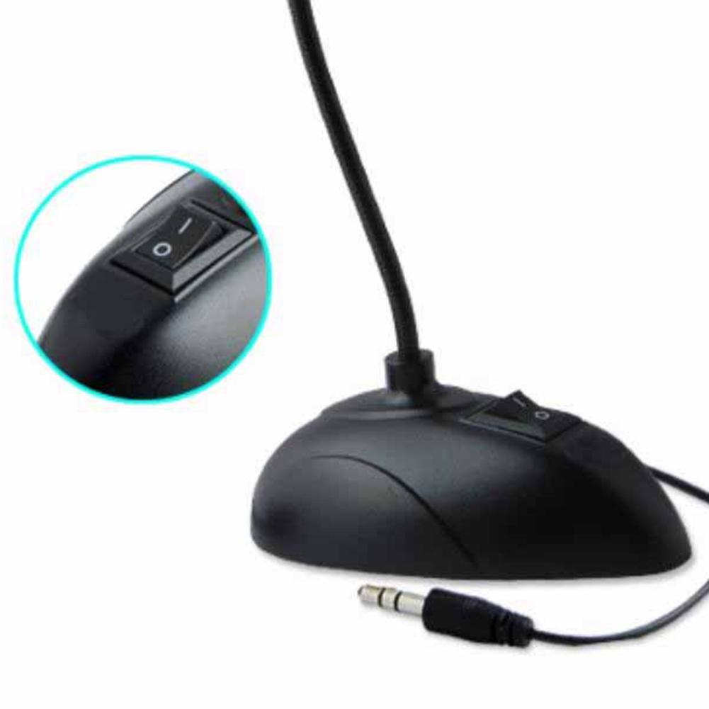 Flexible Stand Mini Studio Speech Mic 3.5mm Plug Gooseneck Wired ...