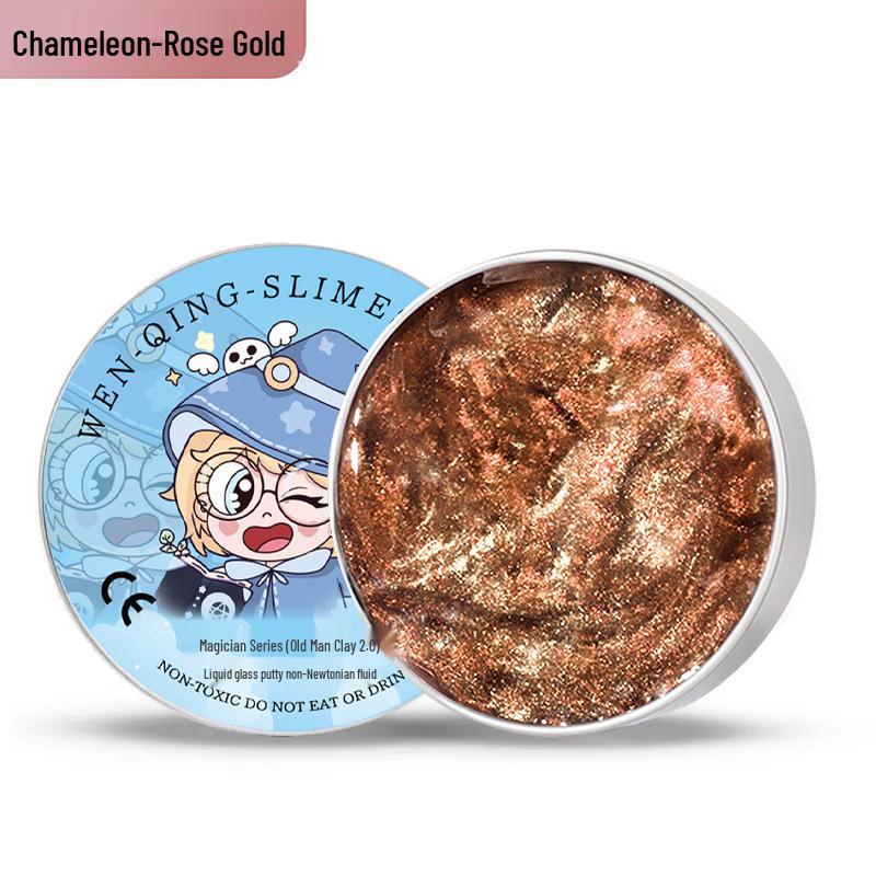 

Игрушка Жидкий Стеклянный Пластилин, меняющая цвет - Неньютоновская, Снятие стресса, Прыгающая глина