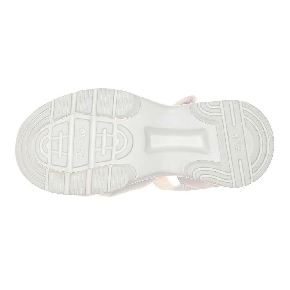 Sandali NM J132 Bambina cm 2E [Moonstar] Bianco Sporco 24.0