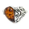 Amber Love 'Inspiration' Silver Ring