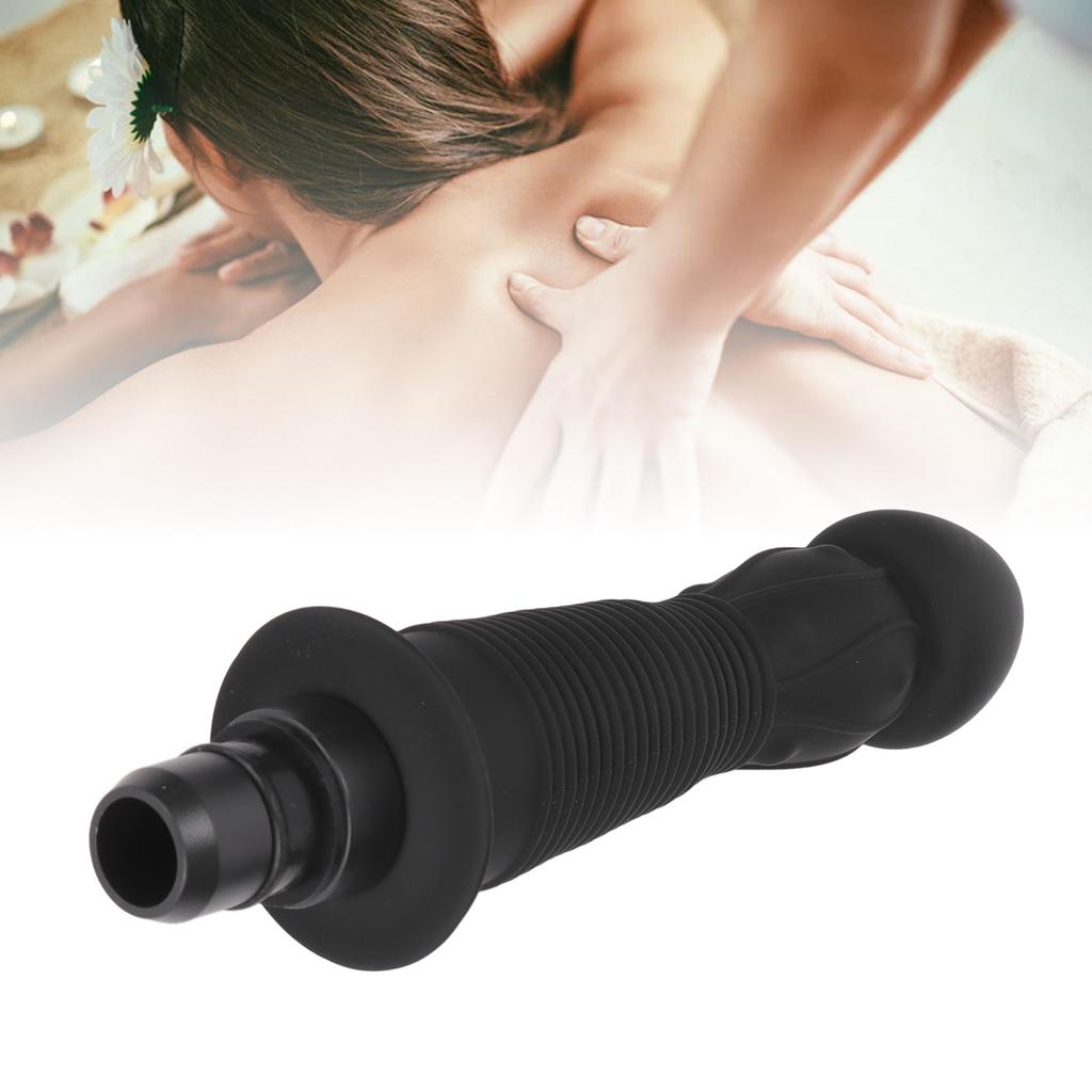 Tissue Massager Head Soft Silicone Replaceable Head Attachment for Muscle Massager Black