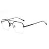 Gold Wire Double Bridge Anti-Blue Light Half-Rim Myopia Glasses - Men’s Retro Punk Frame, Chen Weiting Style.