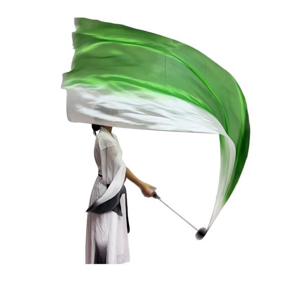 Belly Dance Veil Poi Faux Silk Scarf with Poi Ball Throwing Balls