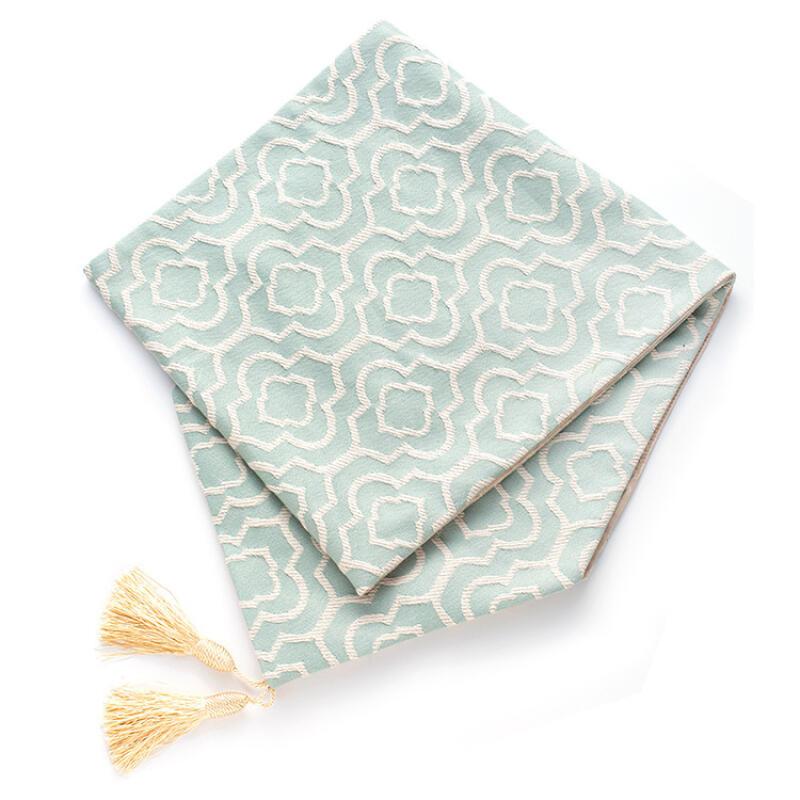 Bandeira de mesa de algodão leproso jacquard vento marroquino lenço de cauda de cama armário de sapatos de tv capa de mesa de cabeceira pano decoração de casa bandeira de mesa