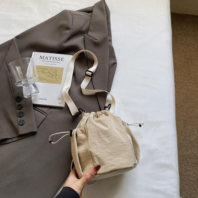 Mini canvas bag female tide brand mobile phone bag leisure sports travel messenger small bucket bag