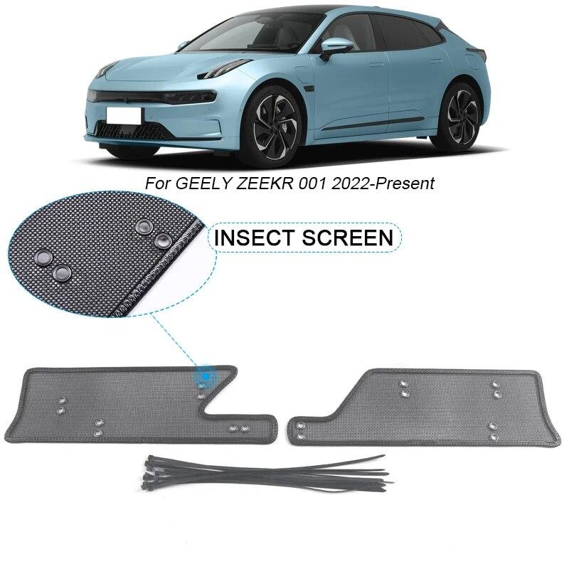 2pcs Car Insect-proof Air Inlet Protection Cover Insert Vent Racing Grill Filter Net External Accessory For ZEEKR 001 2022-2025