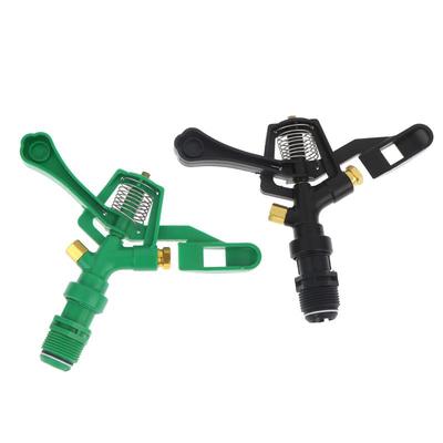 Plastic Wiparm Dubbele Sproei Gazonberegeningssproeikop 3/4" Buitenschroefdraad 360 Graden Hoek Roterende Sproeikop Voor Tuin