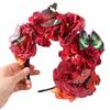 Butterfly Headdress Flower Hairband Faux Floral Cosplay Fairy Headband  Bride Hair Accessorie