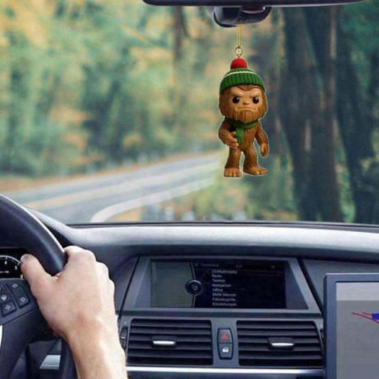 Yousheng 2025 Savage Advent Calendar 24 Unique 3D Sasquatch Ornament Christmas Countdown Box Holiday Decoration Gift for Adults And Families