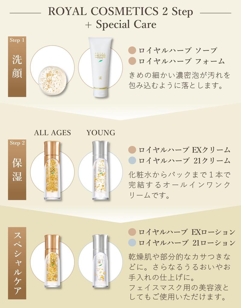 Royal Cosmetics Royal Herb Foam 120g Facial Cleanser Pure Gold Leaf Moisturizing Unscented ROYAL COSMETICS Non-Animal