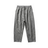 2025 Summer Men's Plus Size Cotton Linen Cropped Trousers - Chinese Style, Japanese Loose Fit, Casual Straight Pants