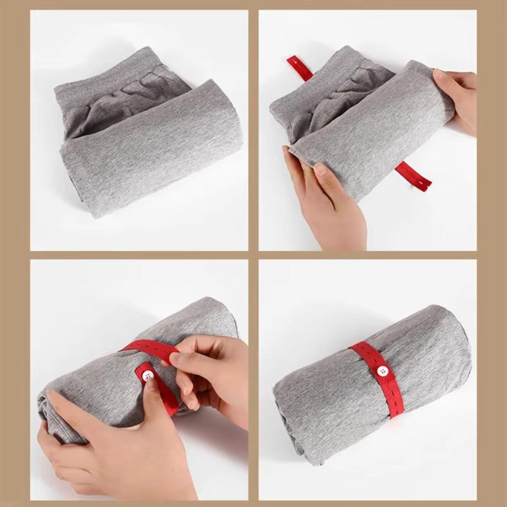 1/2/10/30Pcs Adjustable Closet Storage Strap Roll-up Clothes Organizer Band  Wardrobe Storage