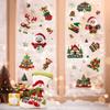 Static Cling Christmas Sticker Snowman Christmas Tree Decor Set Festive Display