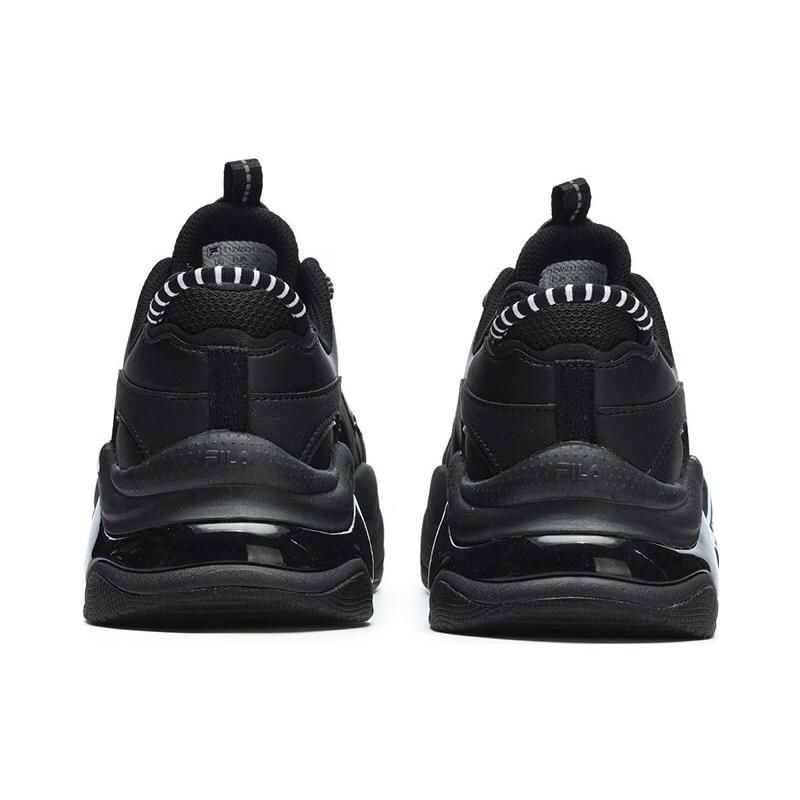 Fila Fusion Bubble Shoes Comfortable Versatile Shock Absorbing Durable Low Top Dad Shoes Women Sneaker Black T12W231304FBW