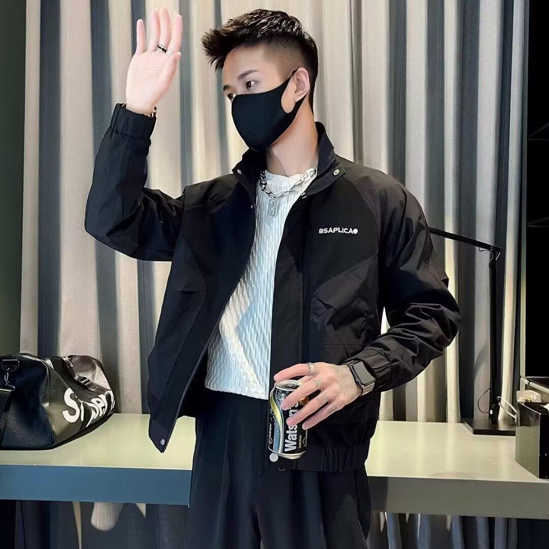 Men s Trendy Streetwear Jacket: Spring/Autumn Casual Versatile Baseball Style 3XL